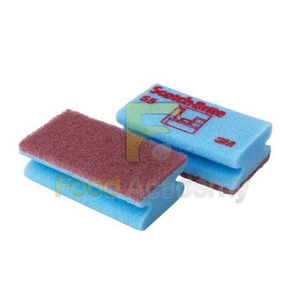 Губка абразивная Scotch-Brite с цветовым кодированием для уборки, 100 шт.